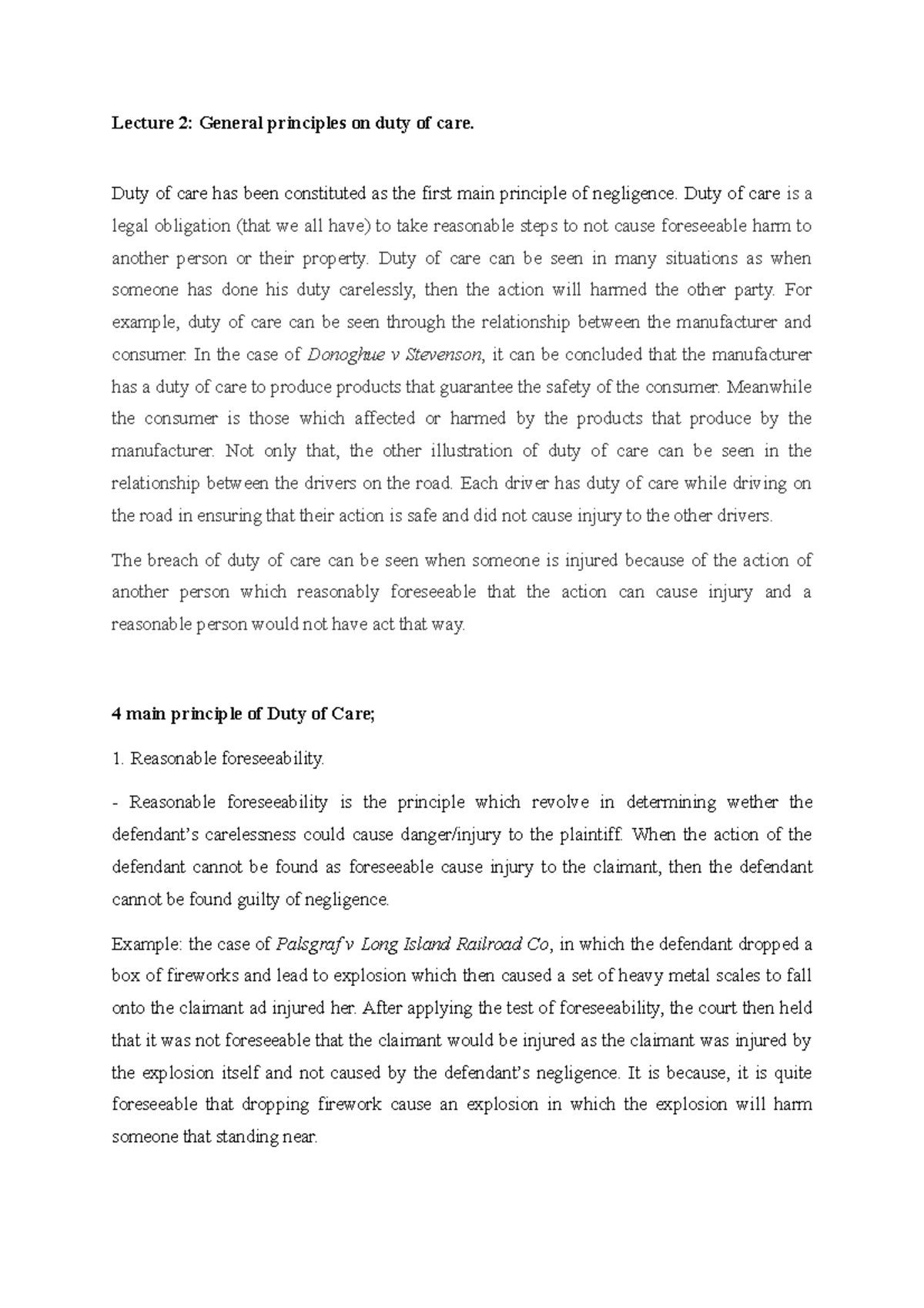 law435-lecture-2-lecture-2-general-principles-on-duty-of-care-duty