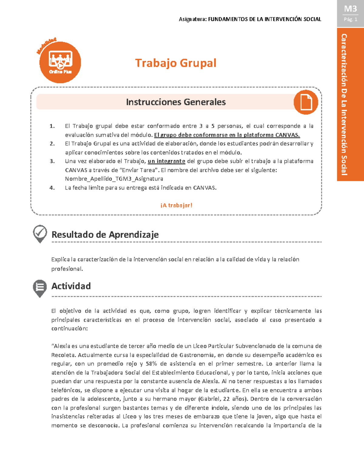 M3 - TG - Fundamentos De La Intervención Social - M Asignatura ...