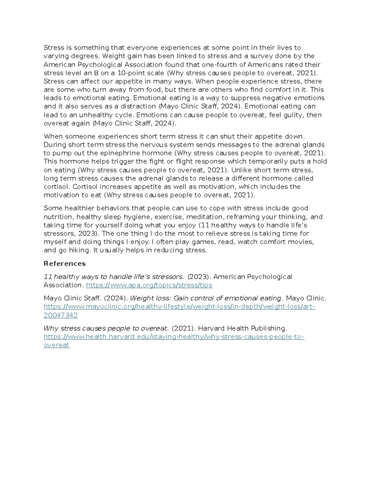 3-1 Discussion- Contemporary Health - Stress is something that everyone ...