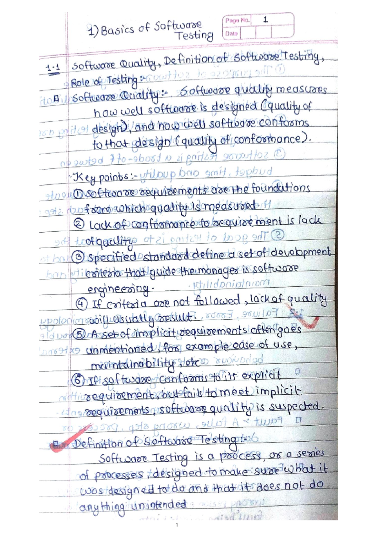 Software Testing Notes - Unit 1 - Computer Application - Studocu
