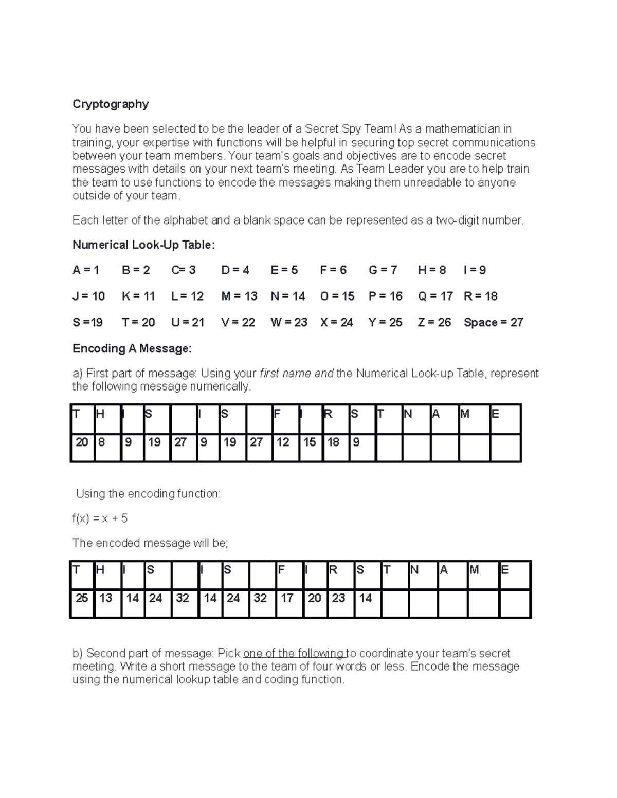 Cryptography - xryptography notes - Cryptography You have been selected ...