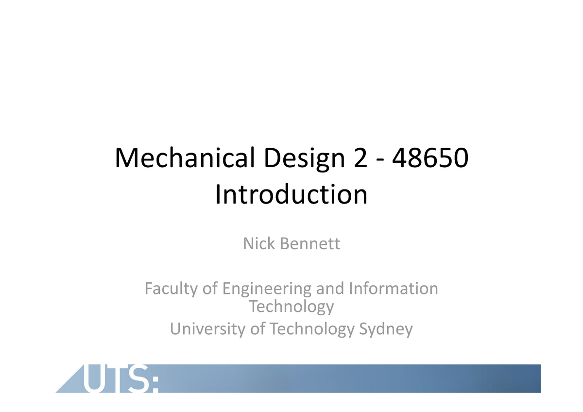 mechanical design thesis