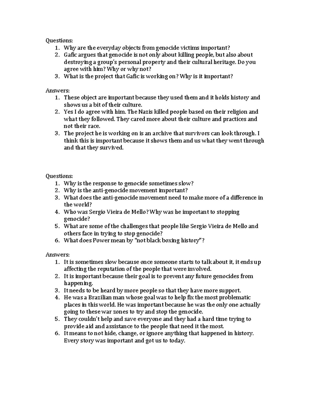 Unit 10 Lab Questions - Questions: 1. Why are the everyday objects from ...