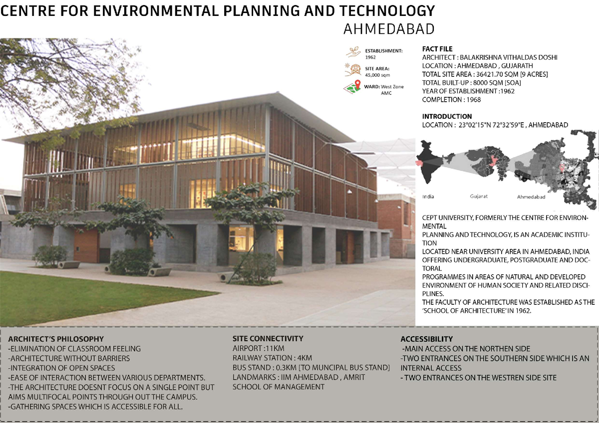 cept ahmedabad architecture case study pdf