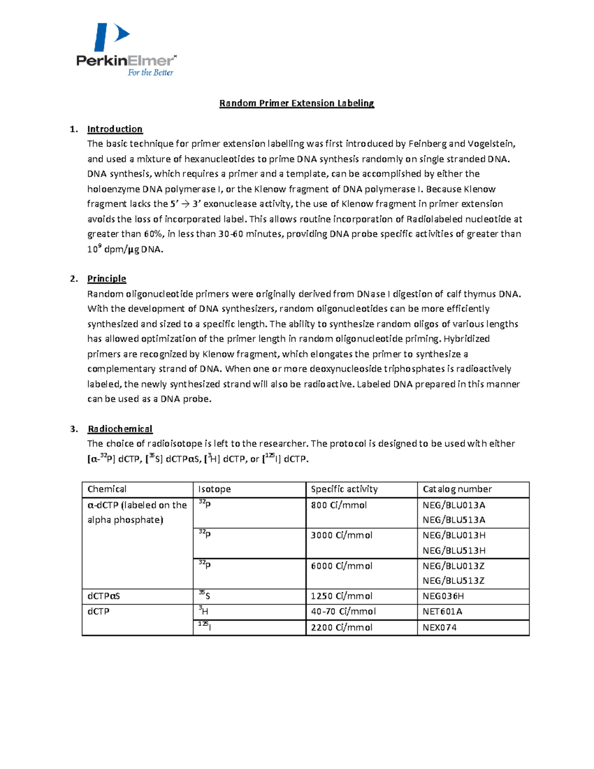 Tch rad random primer extension labeling (1) Random Primer Extension