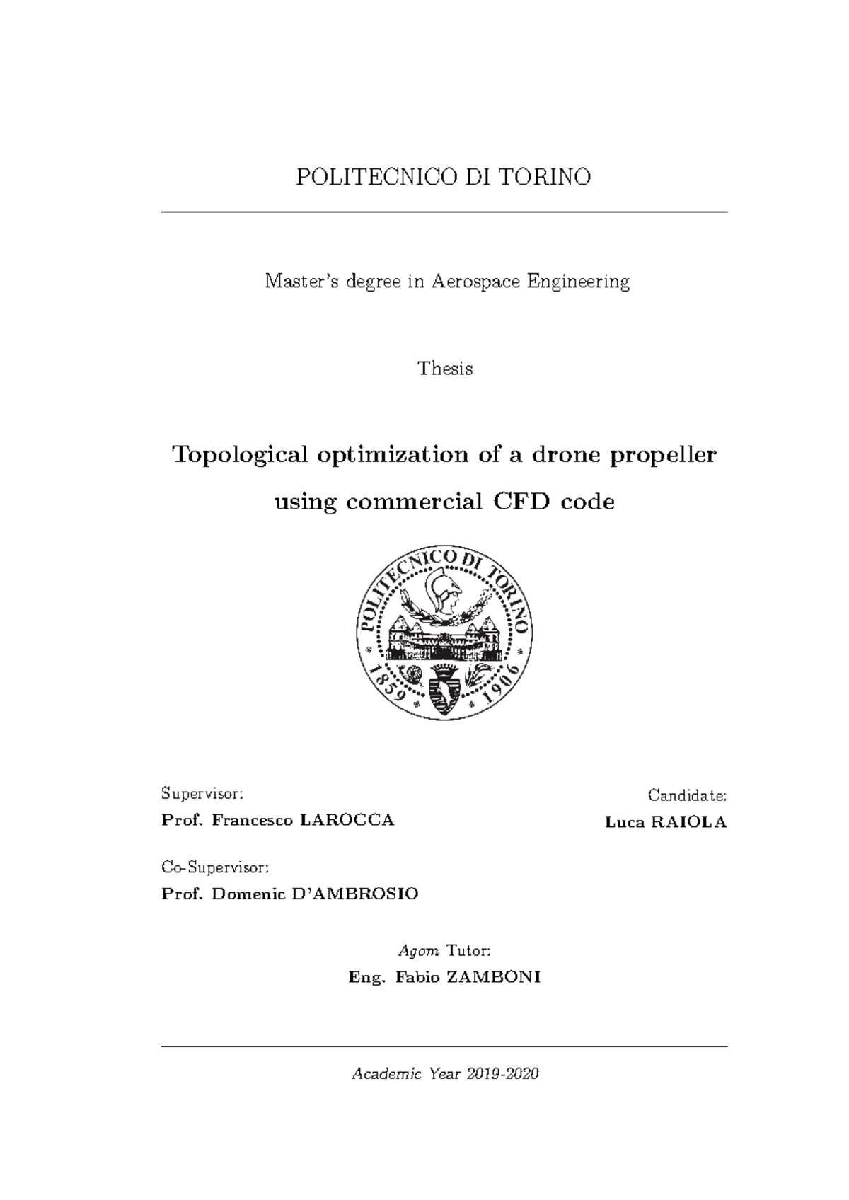 aerospace engineering thesis