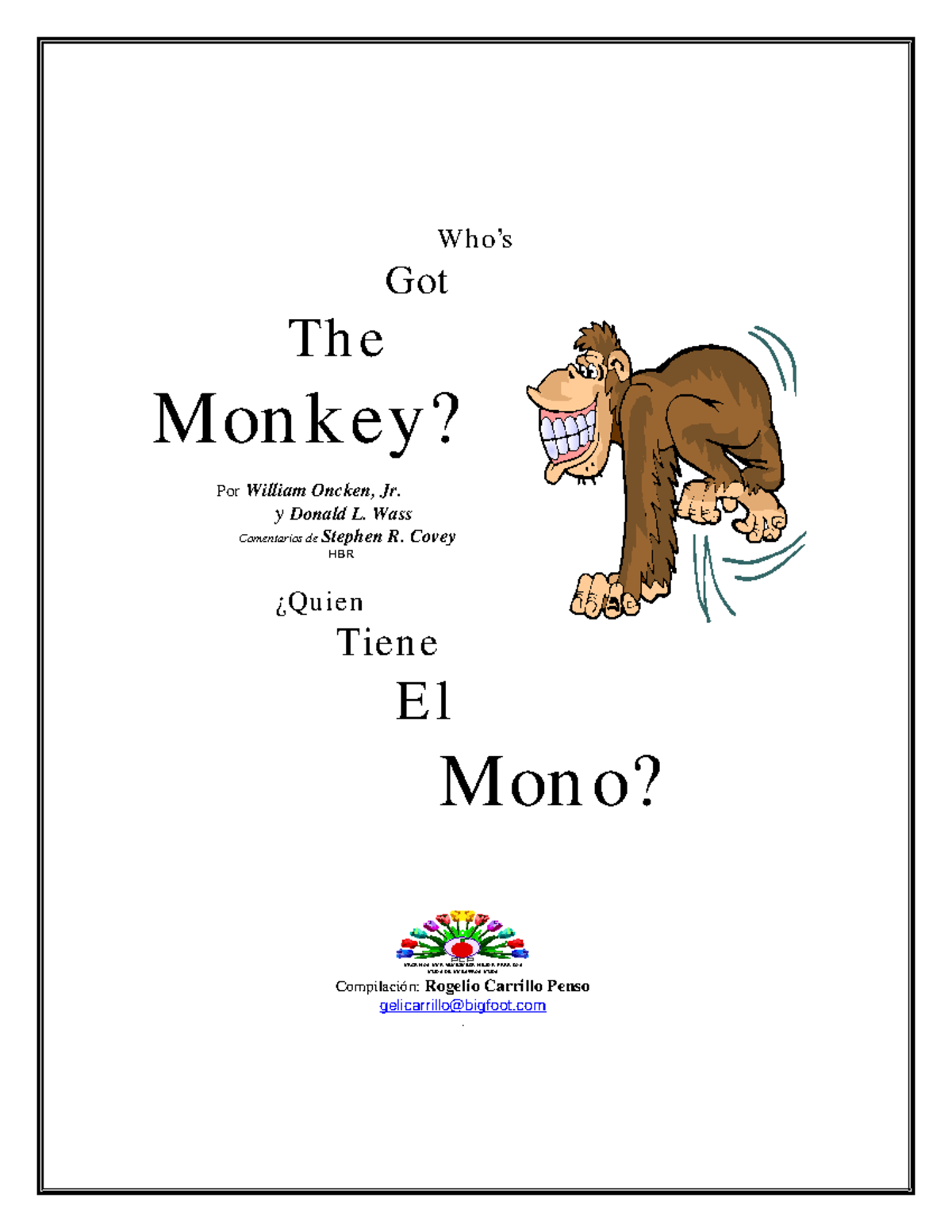 7ECE Lectura - Quién tiene el mono - Who’s Got The Monkey? Por William ...