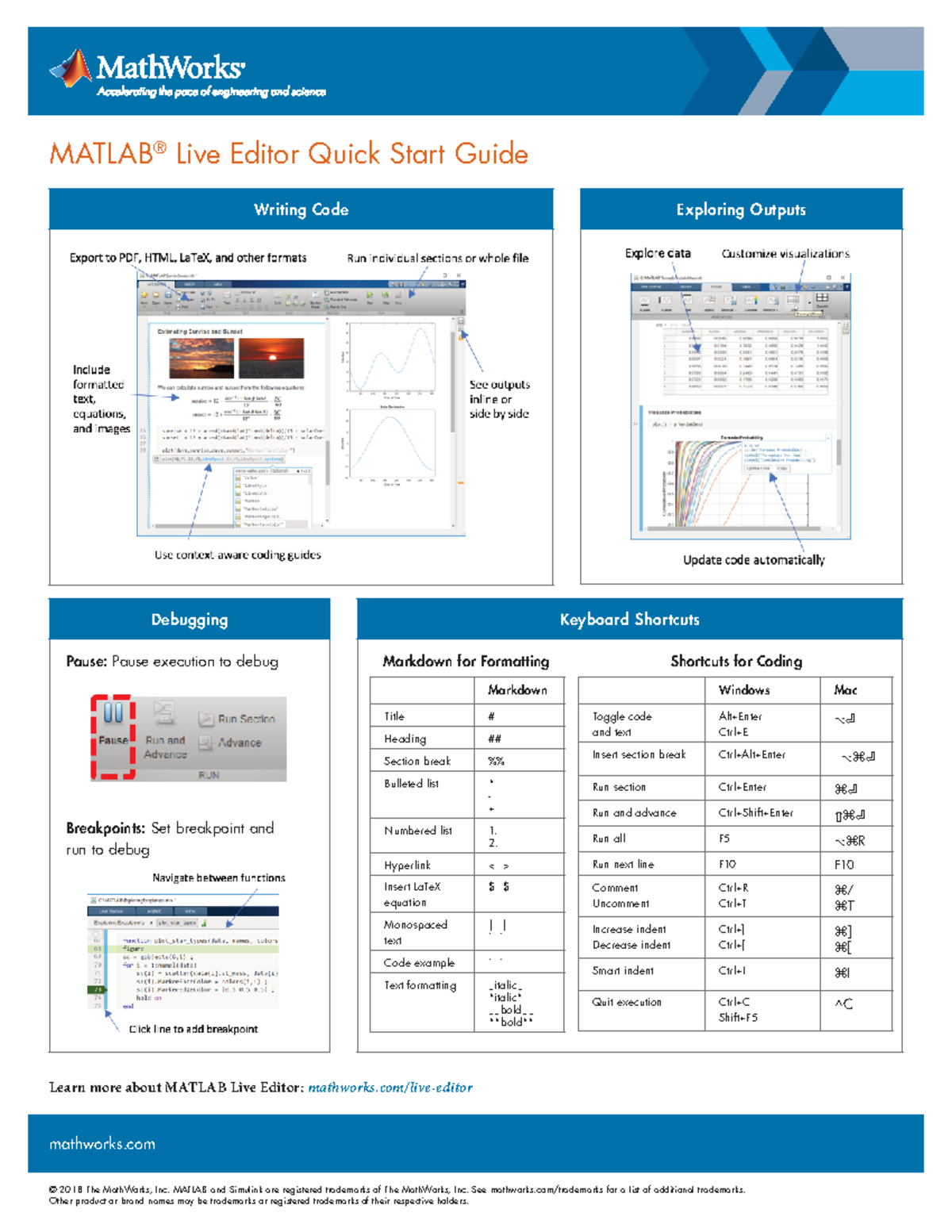 Live Editor - Quick Guide - mathworks © 2018 The MathWorks, Inc. MATLAB ...