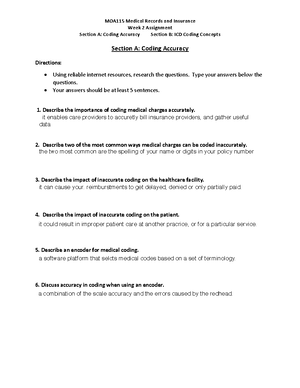 Week 4 Assignment Reimbursement Worksheet - MOA120 Electronic Health ...