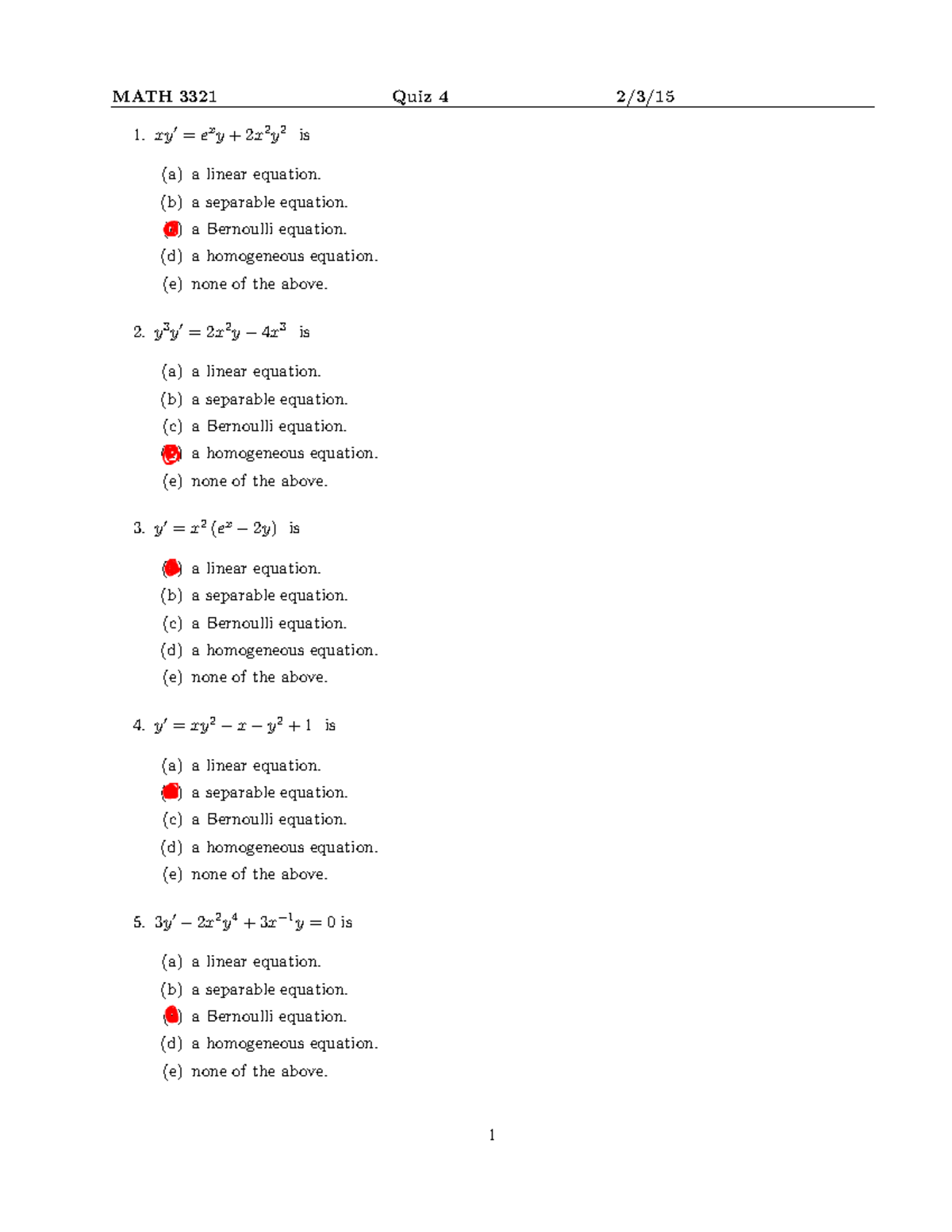 Emcf 4 Sp16 Emcf 4 Math 3321 Engineering Mathematics Uh Studocu