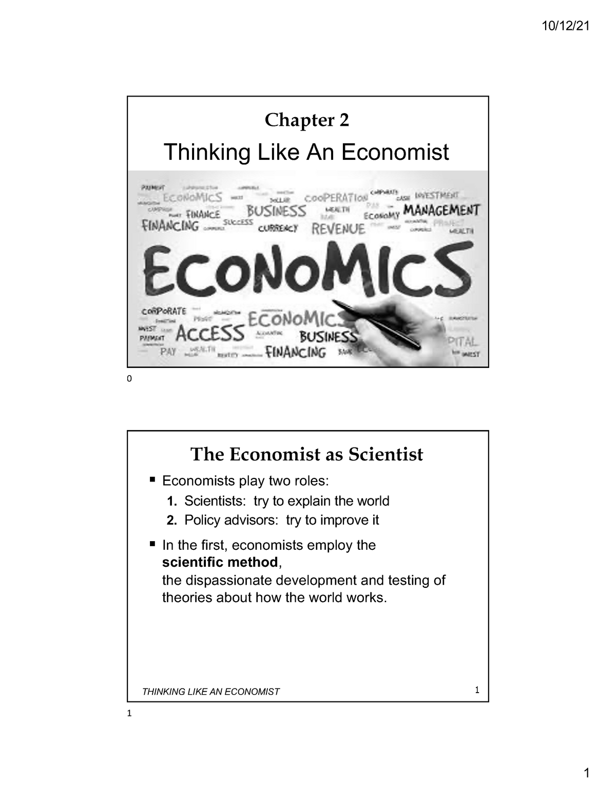 Thinking Like An Economist-Review-Chapter 2-microeconomic-N. Gregory ...