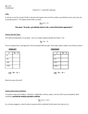 Chapter 2.3 Blank Notes - K Section 2: Some Differentiation Formulas As ...