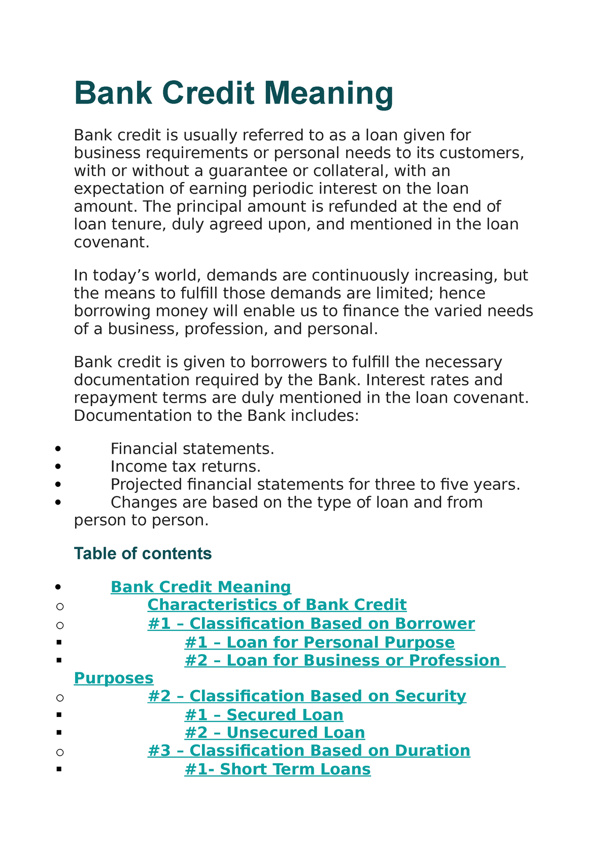 bank-credit-meaning-for-the-course-of-banking-bank-credit-meaning