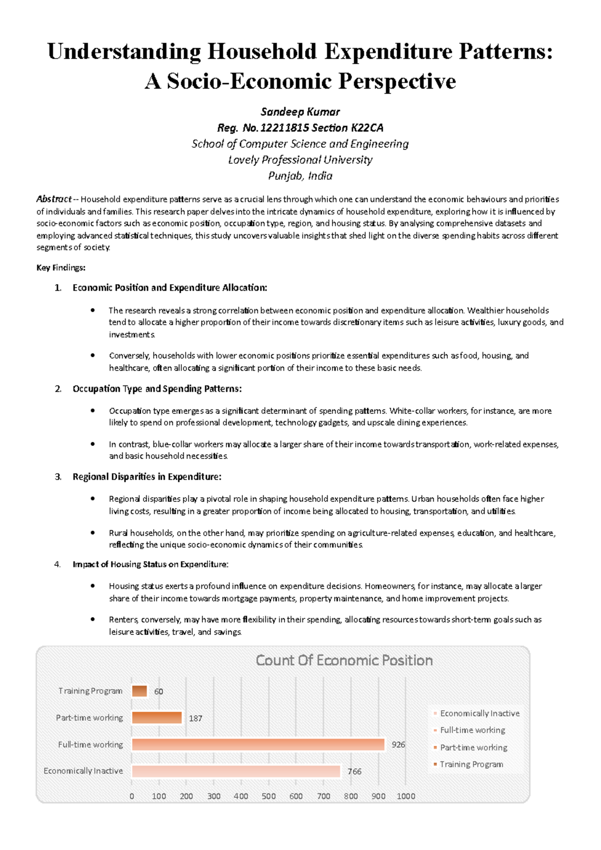 Understanding Household Expenditure Patterns - No Section K22CA School ...