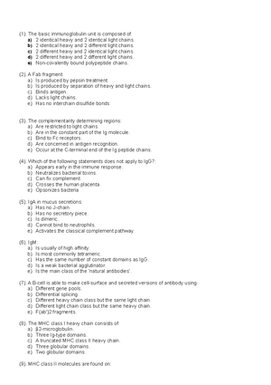 Physiology Year 1 Exam, questions and answers essay - Describe the ...