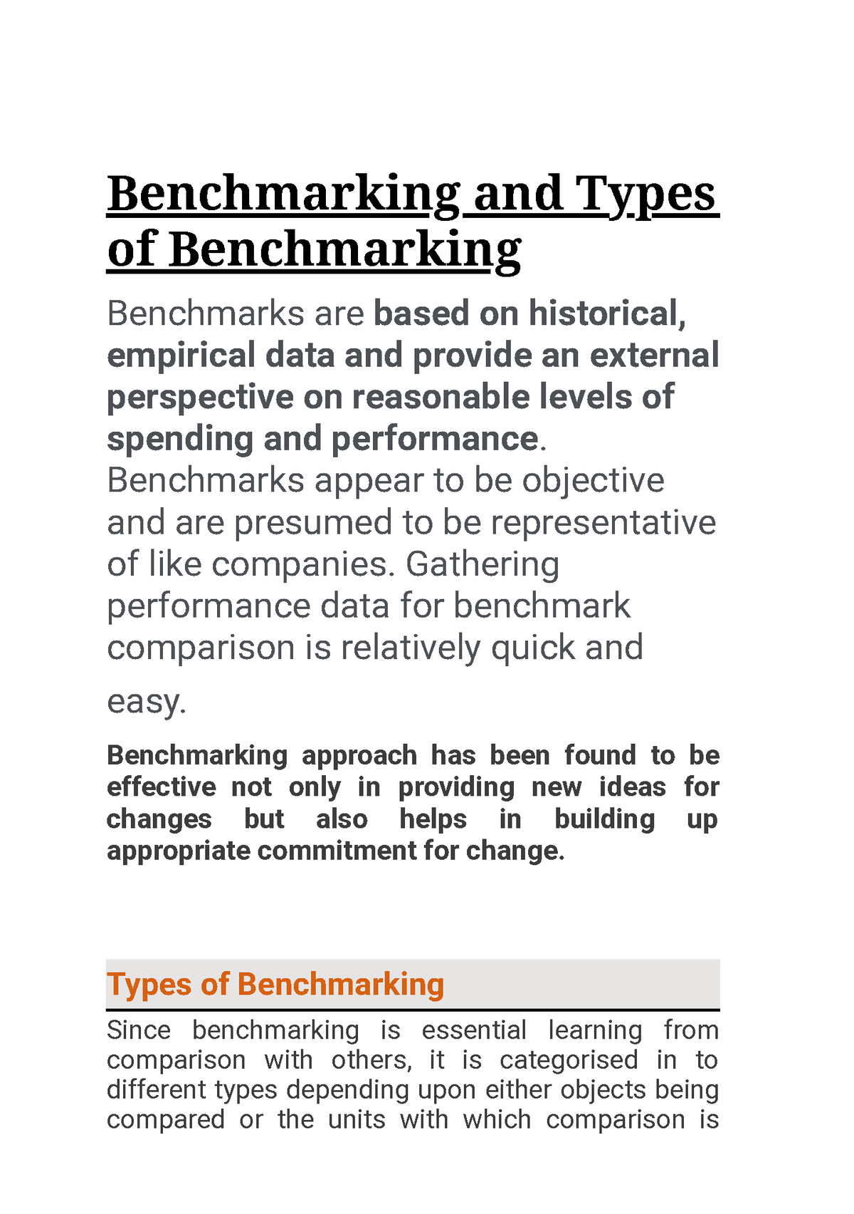 Benchmarkung And Its Types - Benchmarking And Types Of Benchmarking ...