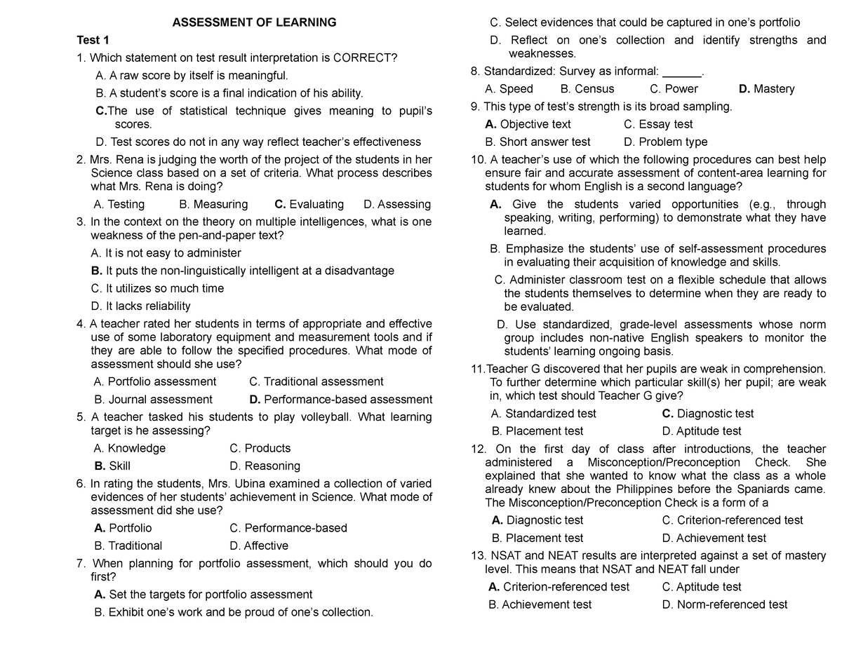 4-assessment-of-learning-assessment-of-learning-test-1-which