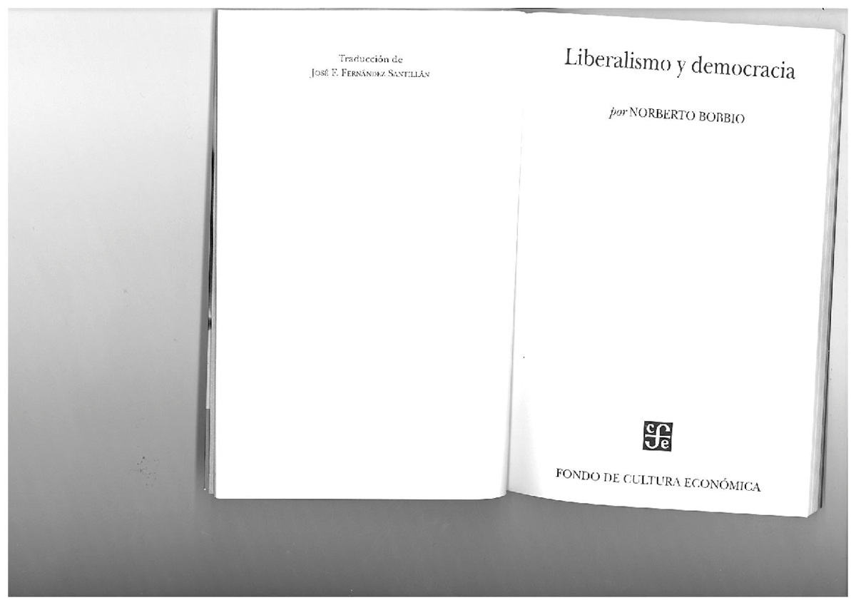 Bobbio Liberalismo y Democracia - Derechos Humanos y Garantías - Studocu