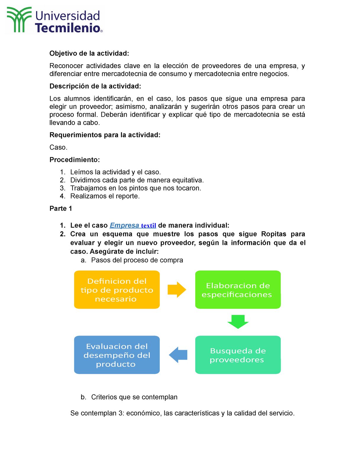 Actividad No. 1 Mercadotecnia Entre Negocios - Objetivo De La Actividad ...