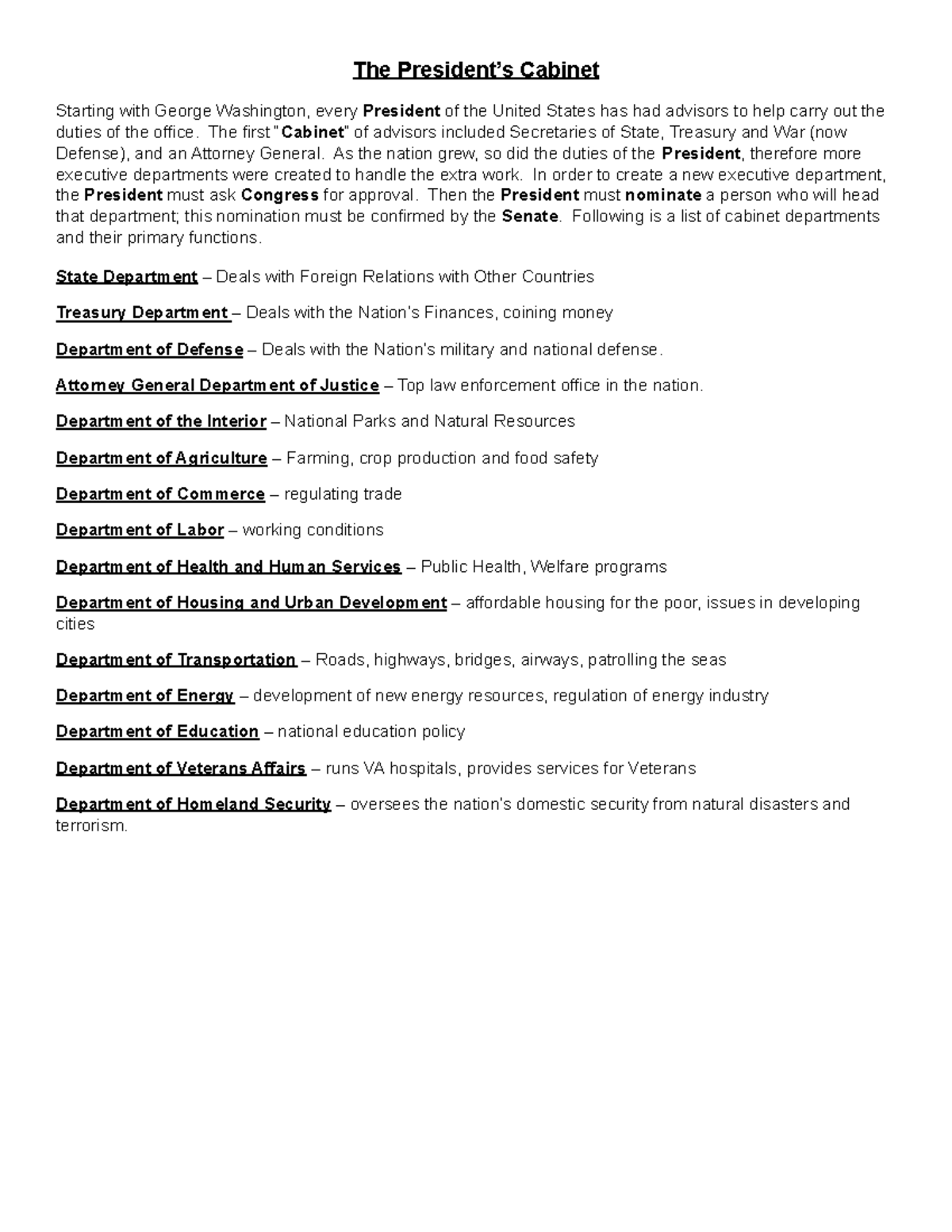 Copy of The President’s Reading The President’s