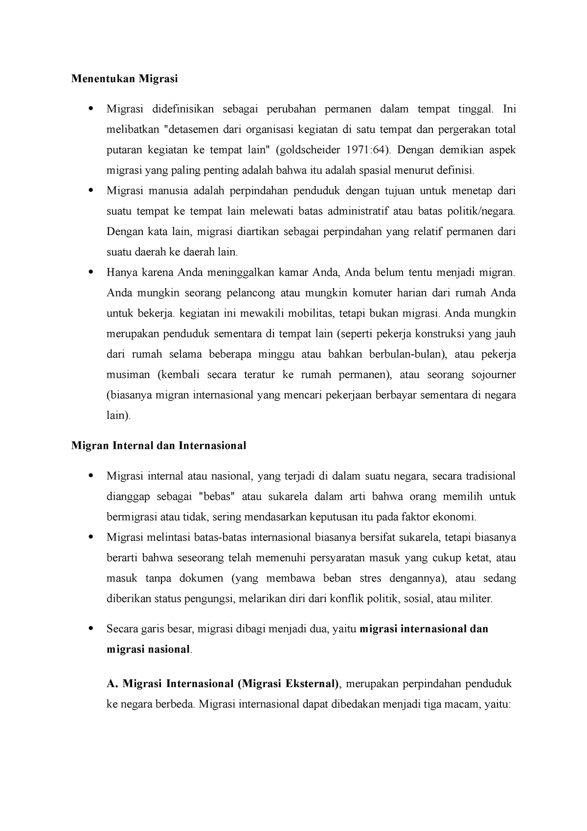 Transisi Migrasi - Summary - Menentukan Migrasi Migrasi Didefinisikan ...