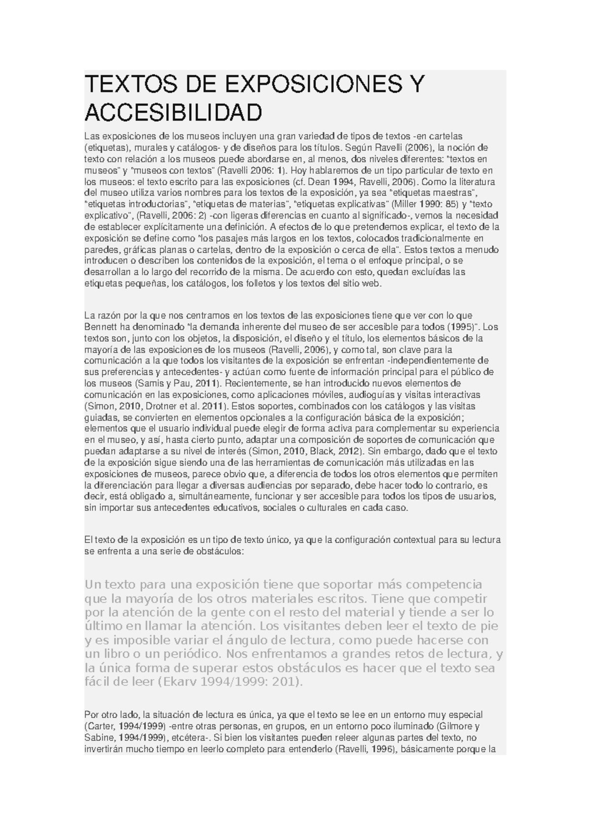 Textos En Exposiciones Studocu