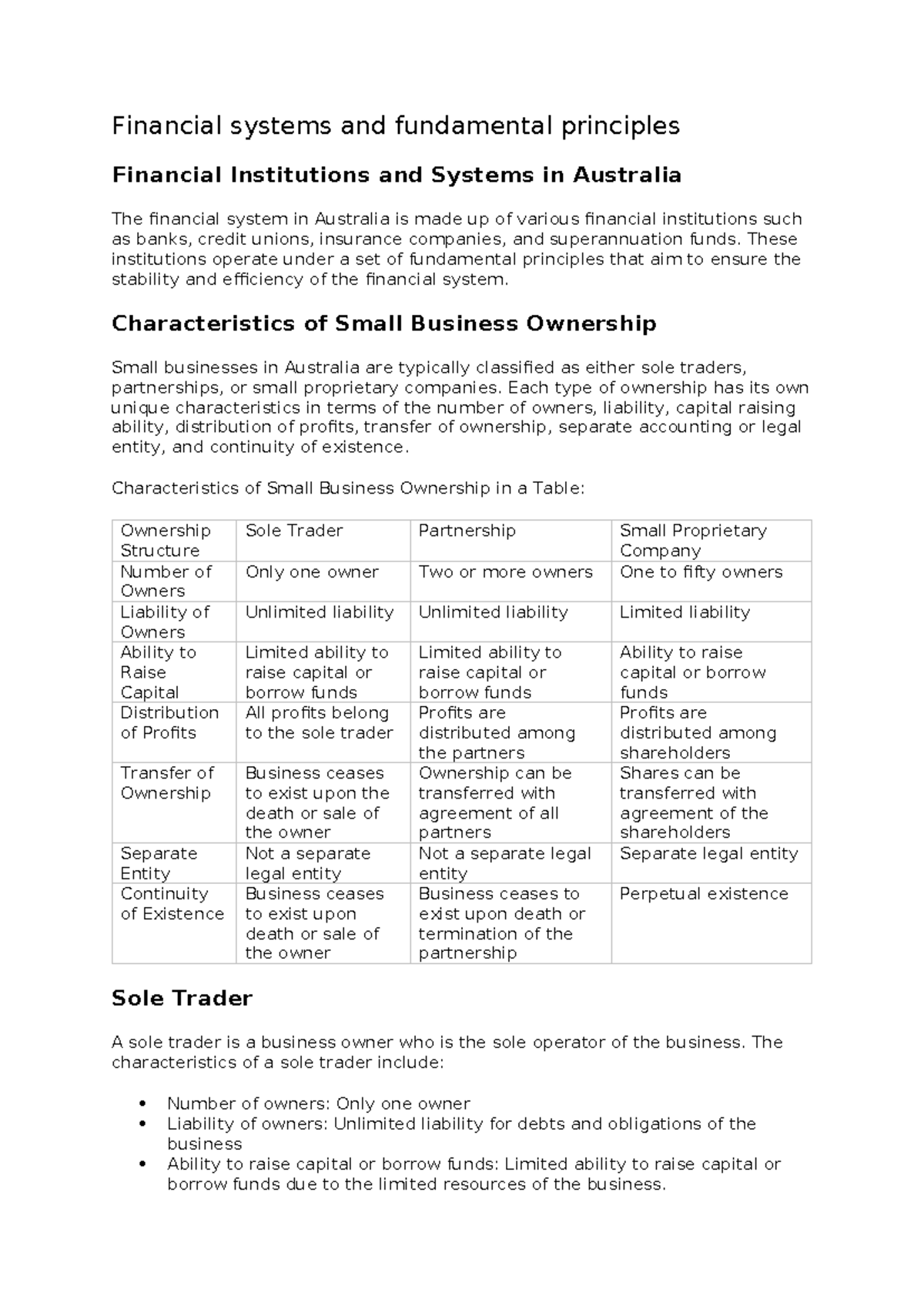 Accounting Notes - Financial systems and fundamental principles ...