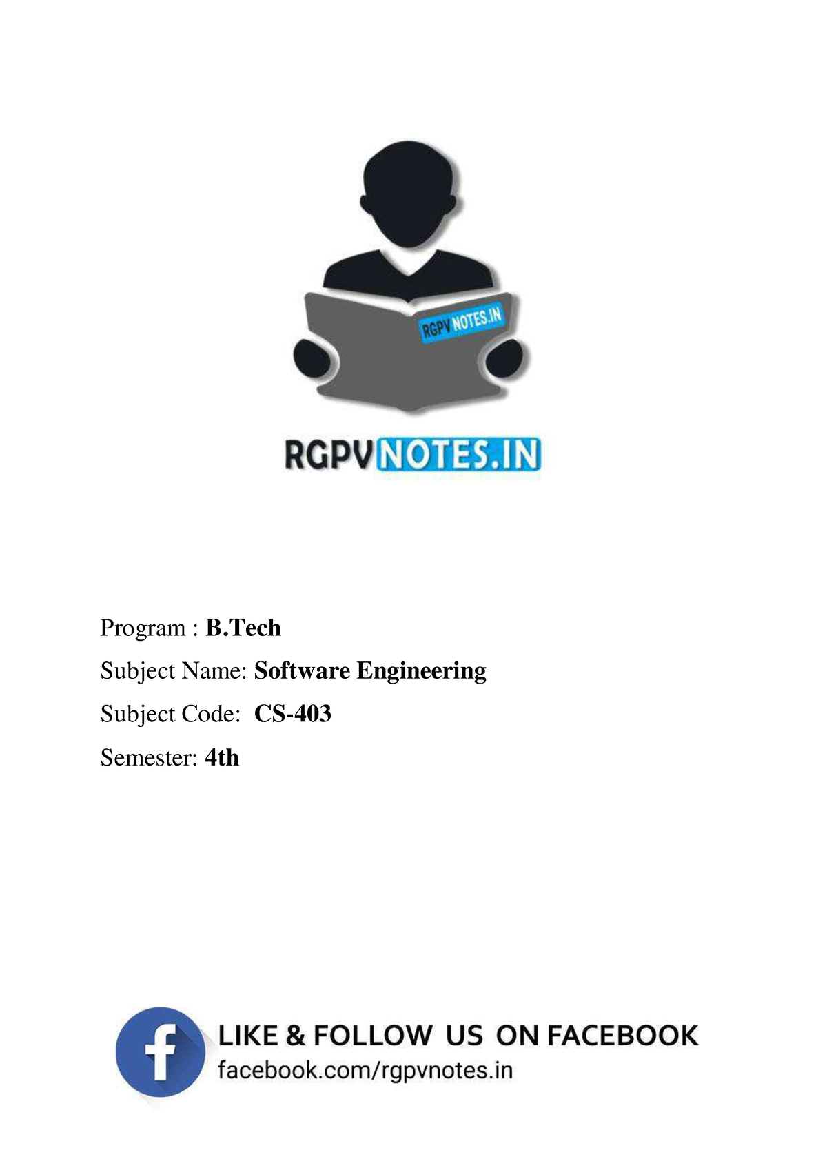 Unit 5 - Software Engineering - Www - Program : B Subject Name ...