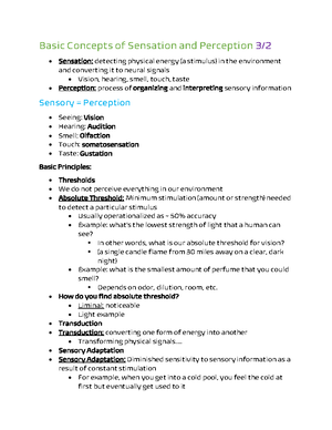 Chapter 4 - Psychology 101 Dr. Ungson - PSYC 101 - Studocu