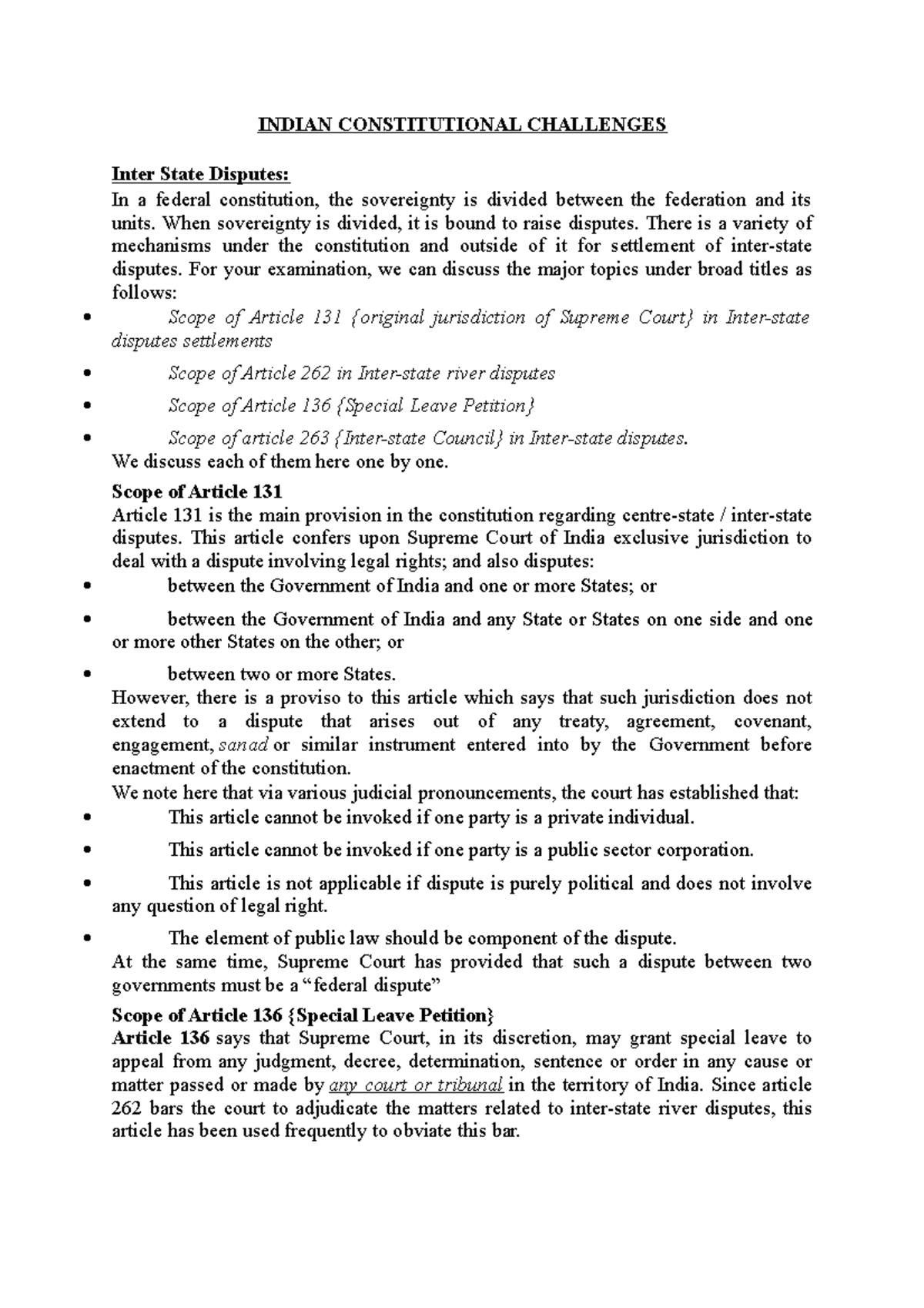 Indian Constitutional Challenges INDIAN CONSTITUTIONAL CHALLENGES