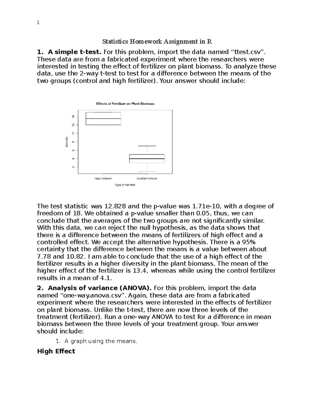 contoh assignment statistics