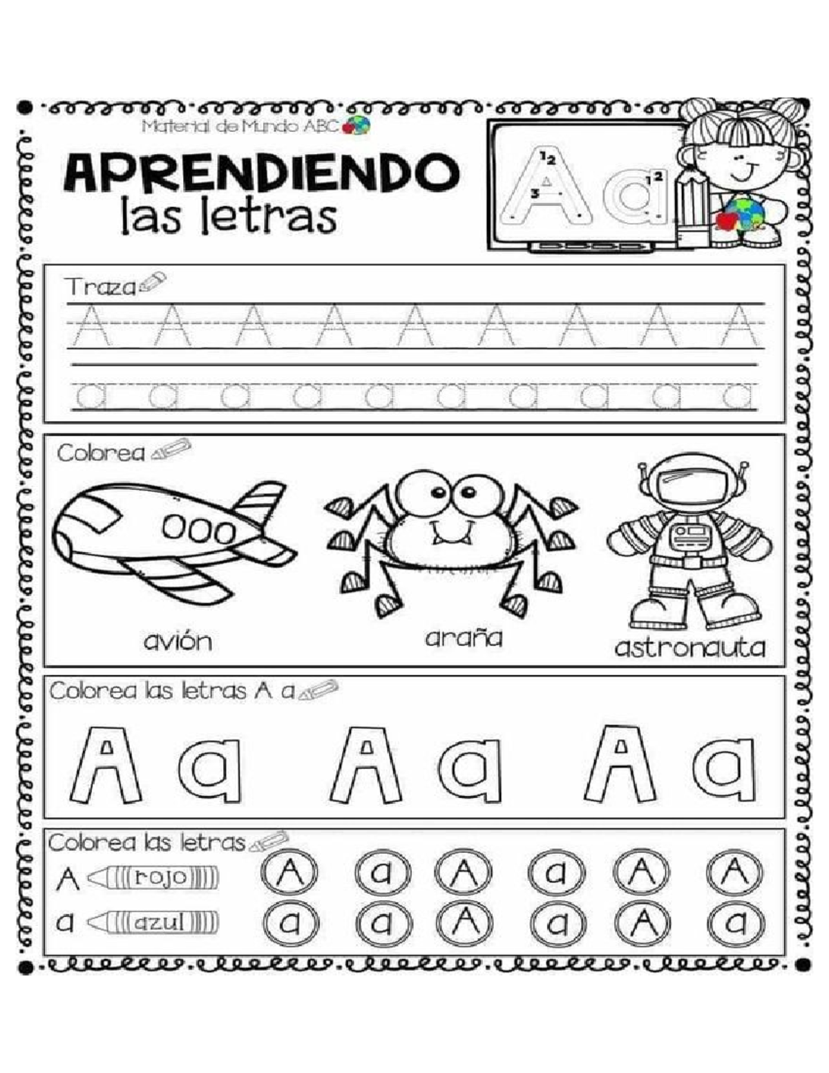 Vocal a - reforzmiento de actividades ludicas - Material de Mindo ABC ...