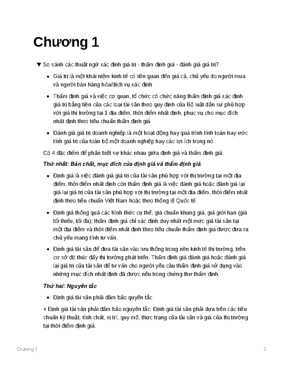 Chng 1 - dggtdn - Chương 1 So sánh các thuật ngữ xác định giá trị ...
