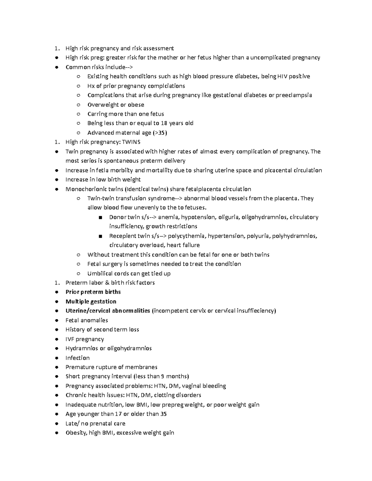 Anatomy and Pregnancy - High risk pregnancy and risk assessment High ...