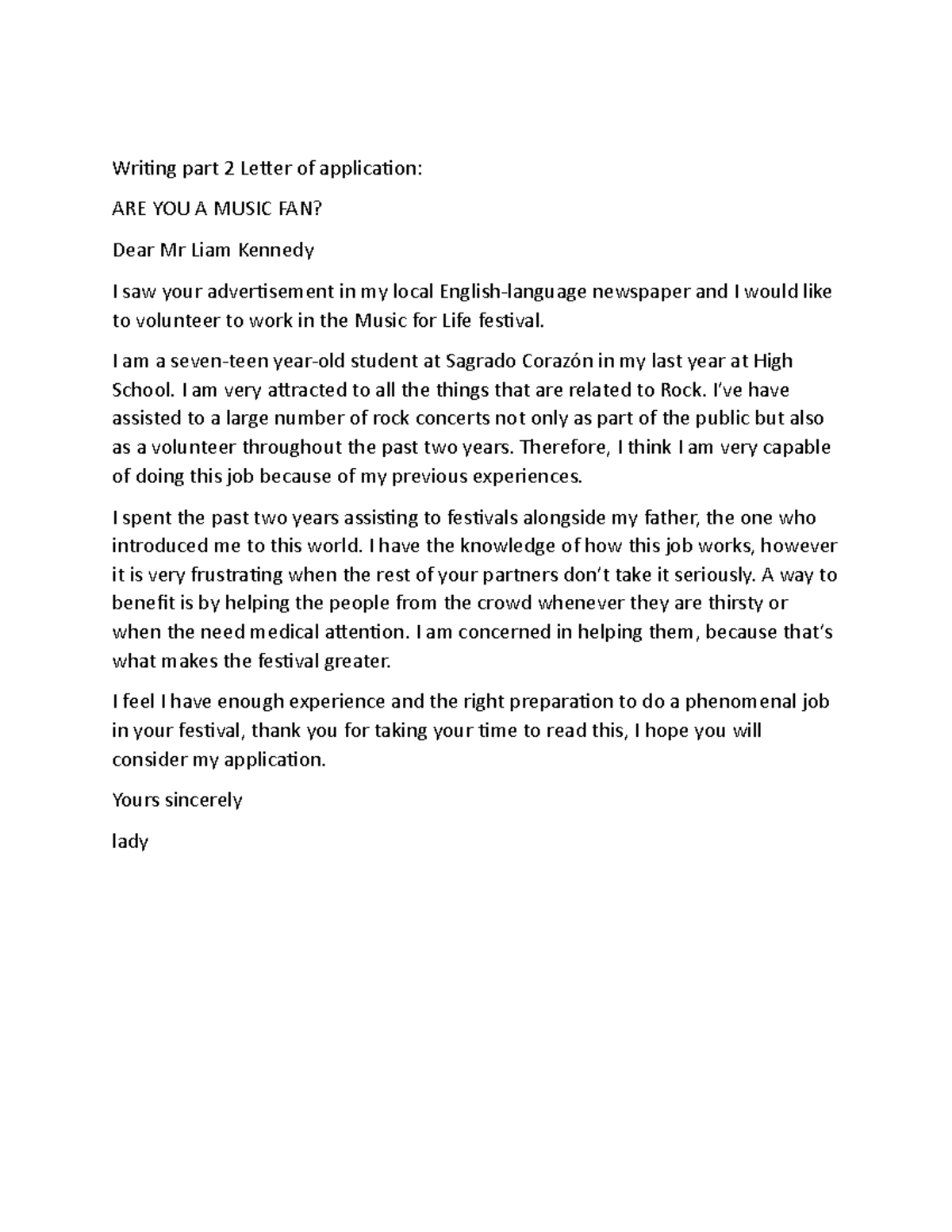 are-you-a-music-fan-tarea-writing-part-2-letter-of-application-are