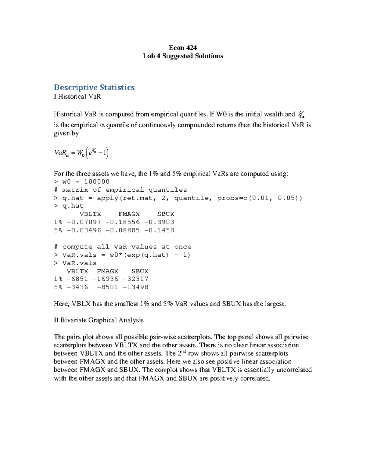 424lab4Solutions Summer 2016 - Econ 424 Lab 4 Suggested Solutions ...