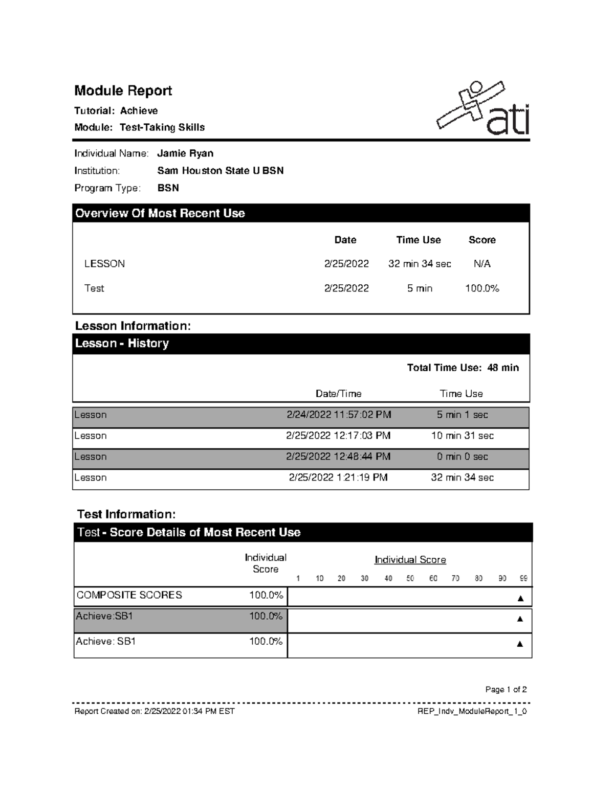 ati-test-taking-skills-individual-name-institution-program-type