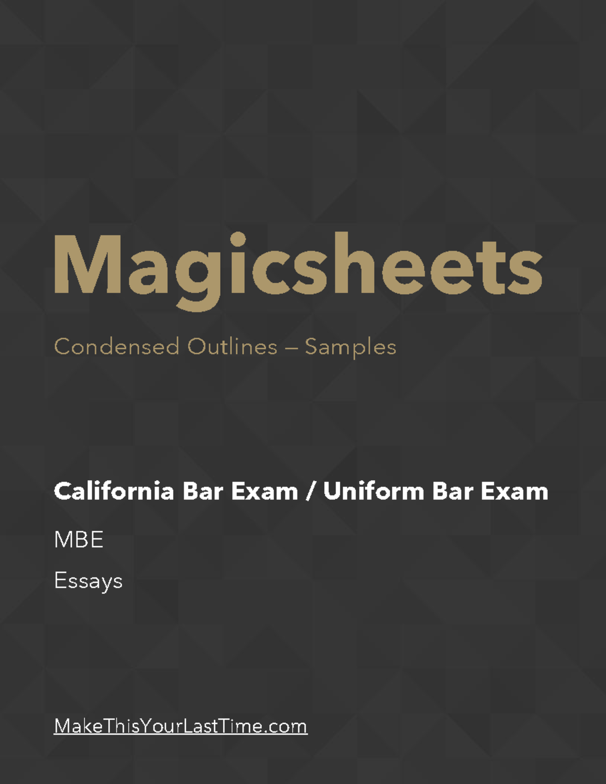 Magicsheets-Samples - Cheat sample - Magicsheets Condensed Outlines ...