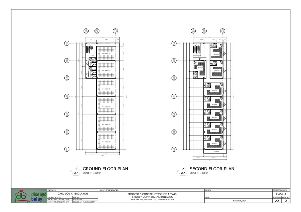 P2 - practice material - A PROJECT NUMBER BLDG. 3 2 SHEET NO. PAGE NO ...
