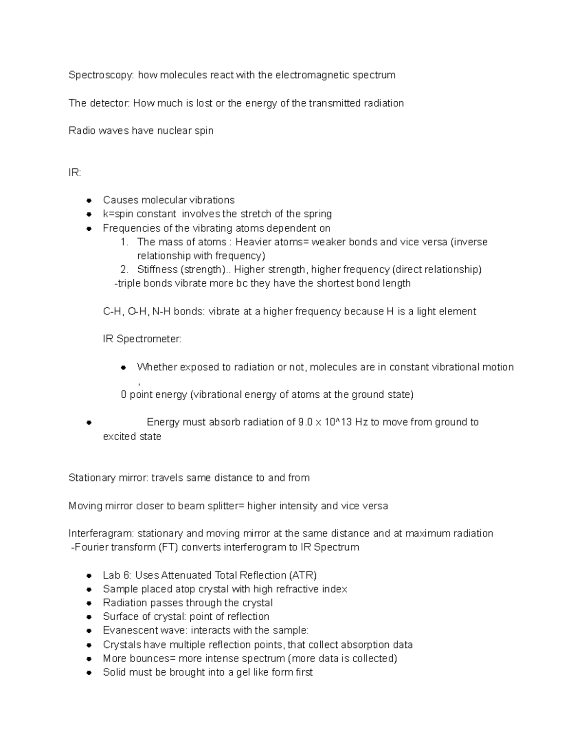 Lecture Vinfrared absorption spectroscopy Spectroscopy how