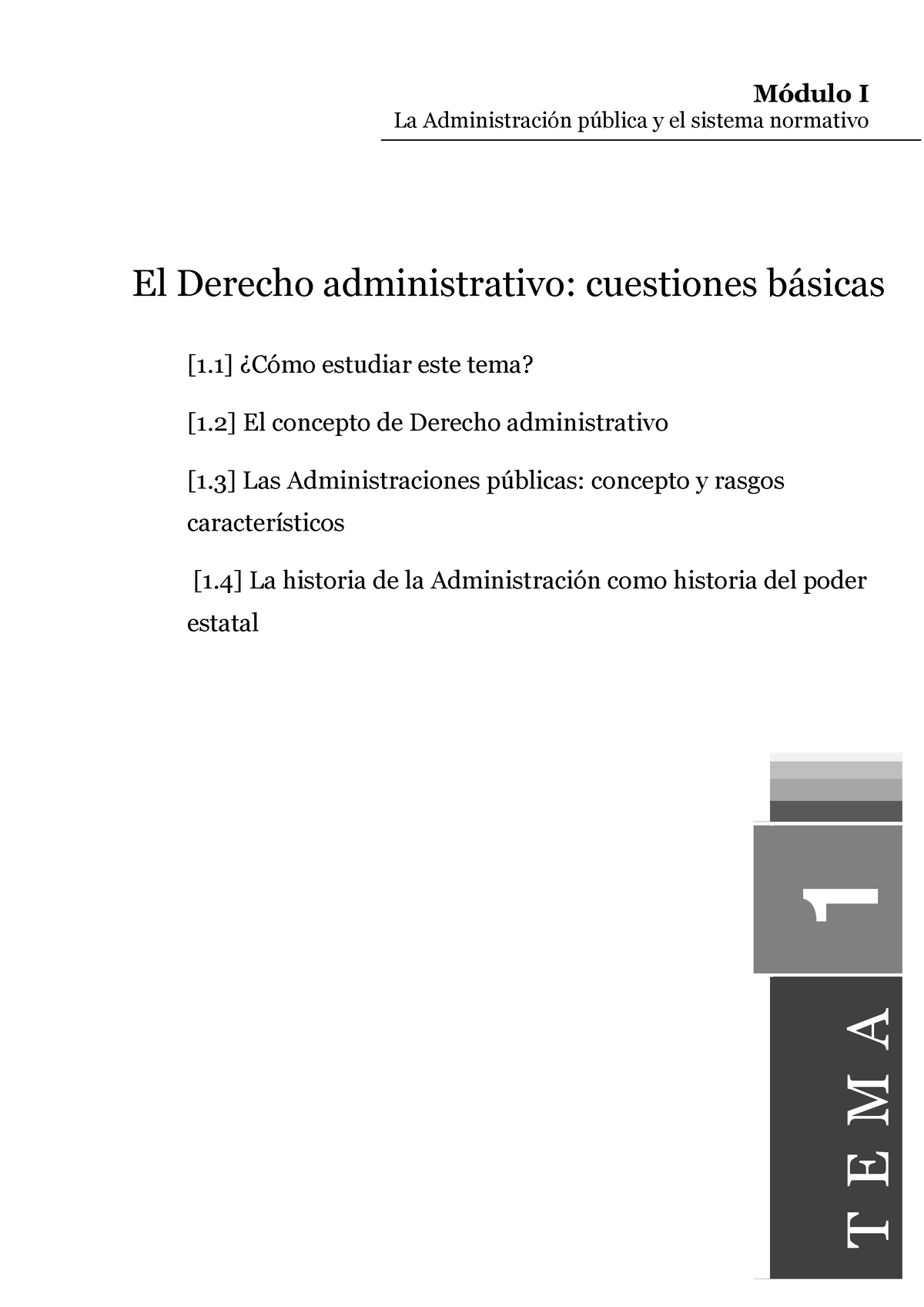 Tema1 Administrativo - Módulo I ####### La Administración Pública Y El ...