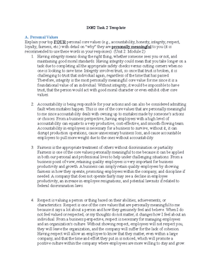Task Two Template - Task 2 - Task 2: Innovative and Strategic Thinking ...