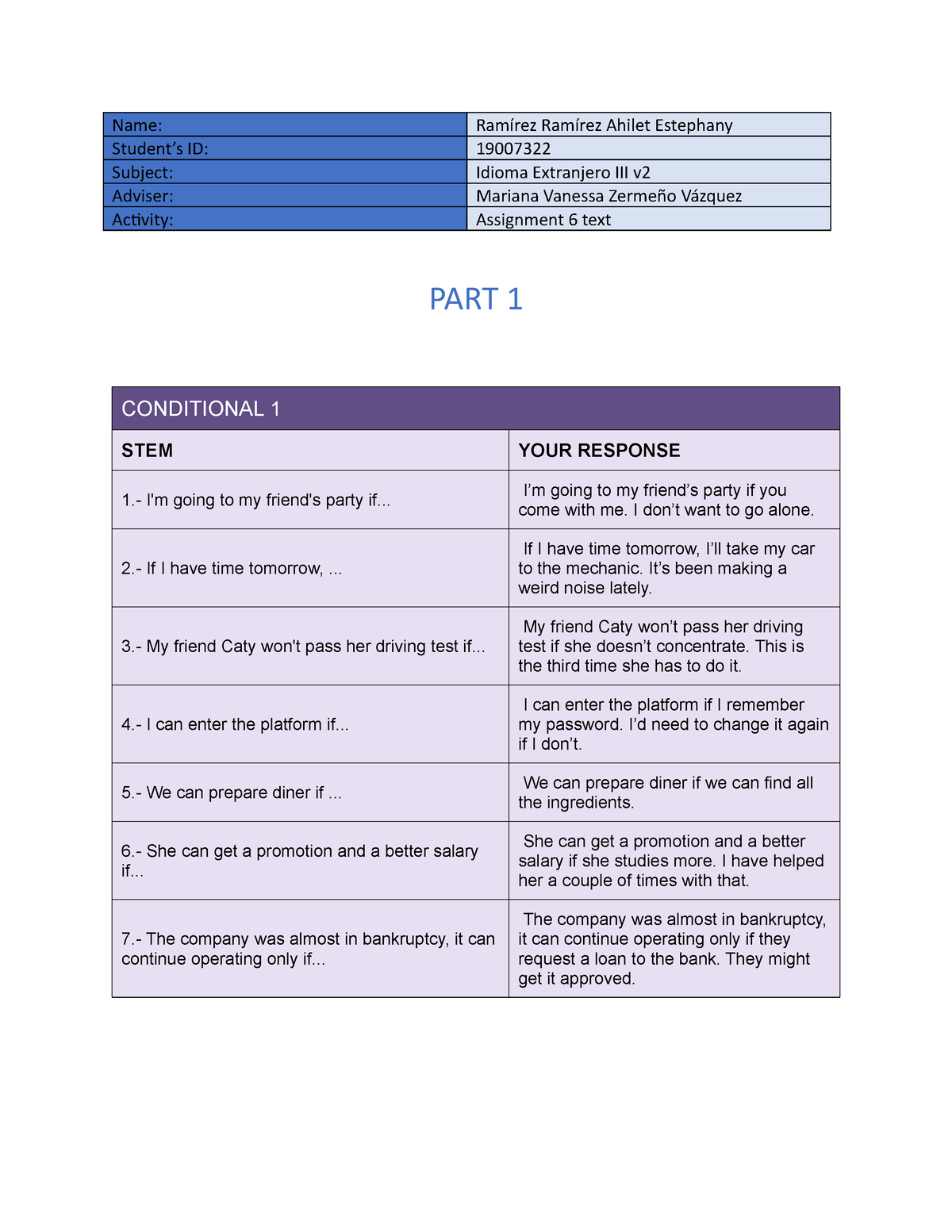 assignment 6 text idioma extranjero iii