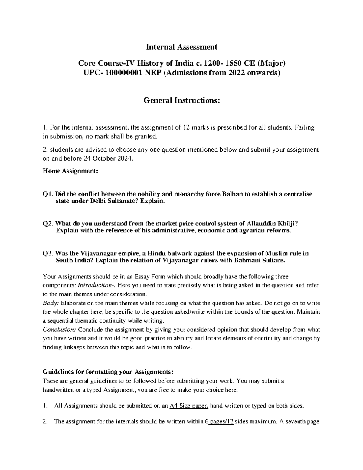 Assignment 2 questions and instructions October 2024 - Internal ...