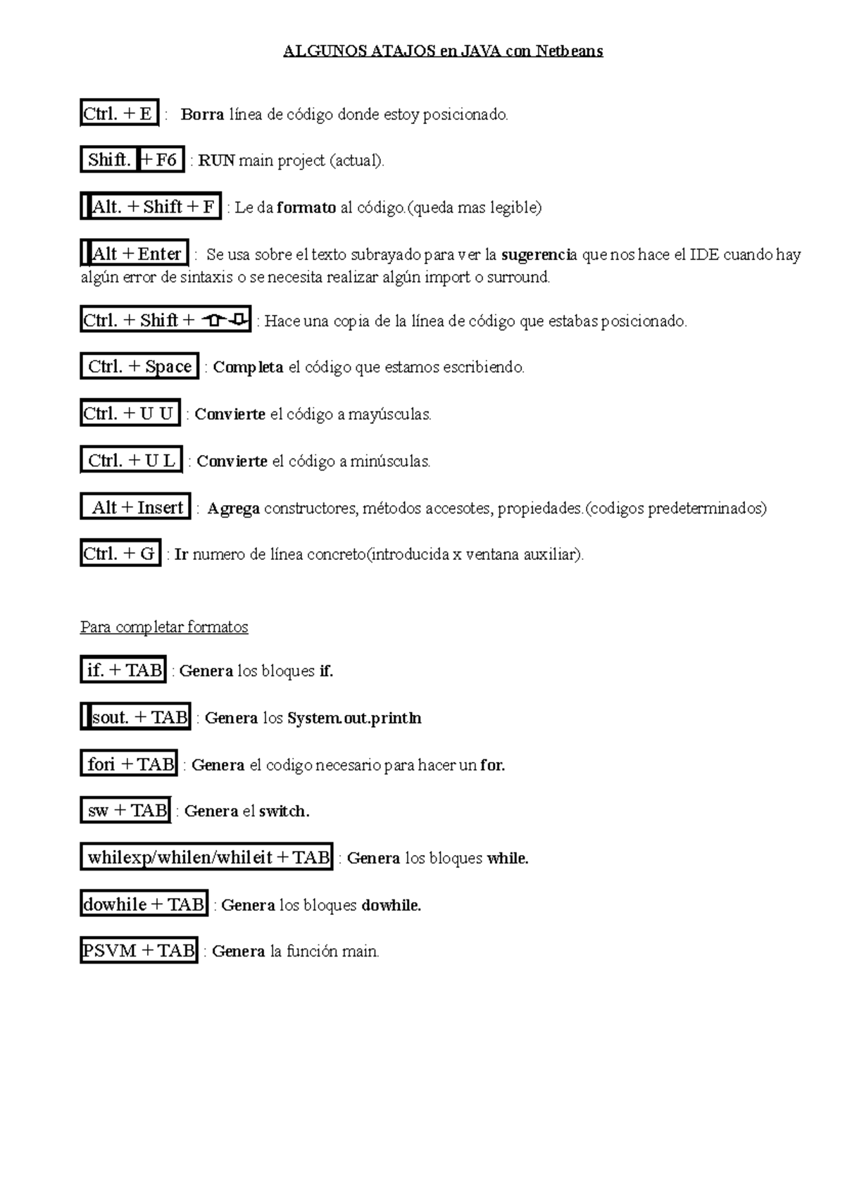 Atajos Y Trucos Para Netbeans Al Programar En Java Sout Java เน อหา ...