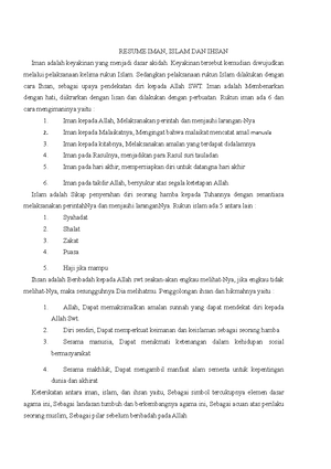 Resume Wajib Pertemuan Ke 8 Ilmu Tauhid Dan Ilmu Akhlak (akhlak Dan ...