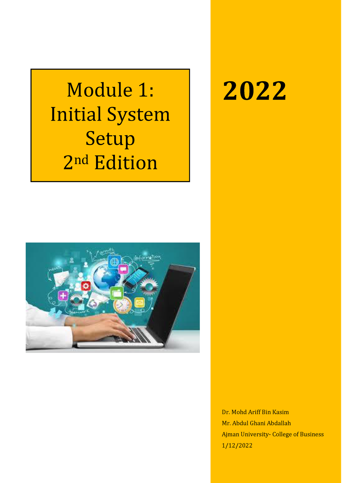 module-1-initial-system-setup-2nd-edition-2022-dr-mohd-ariff-bin