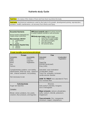 Vitamins Mineral chart - NUTR 1300 - Vitamin/Mineral DRI Properties ...