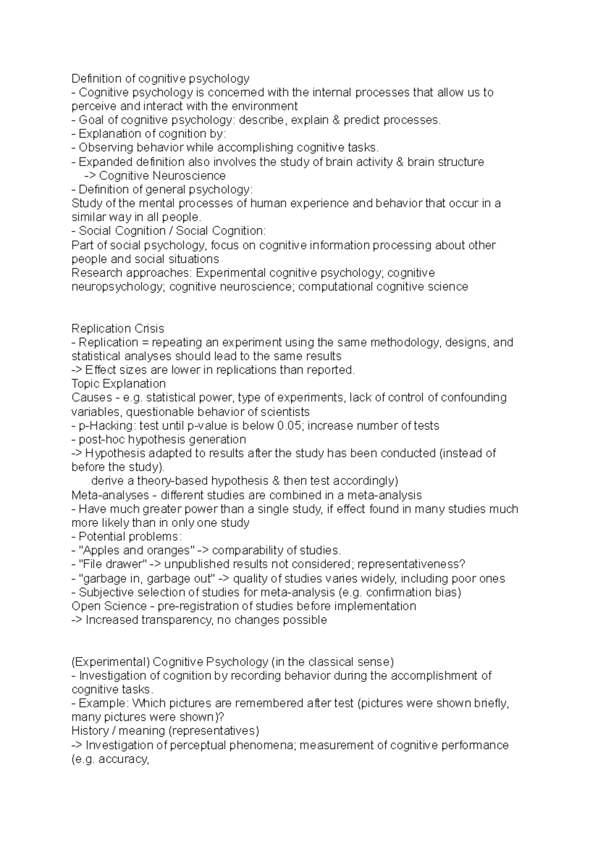 definition-and-scope-of-cognitive-psychology-exams-cognitive