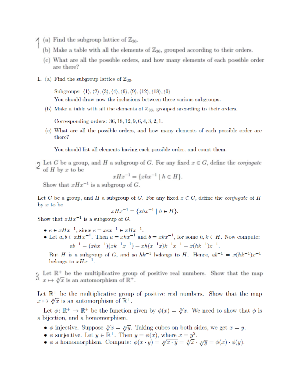 Solutions To Abstract Algebra Assignment - Obstetrics And Gynecology 